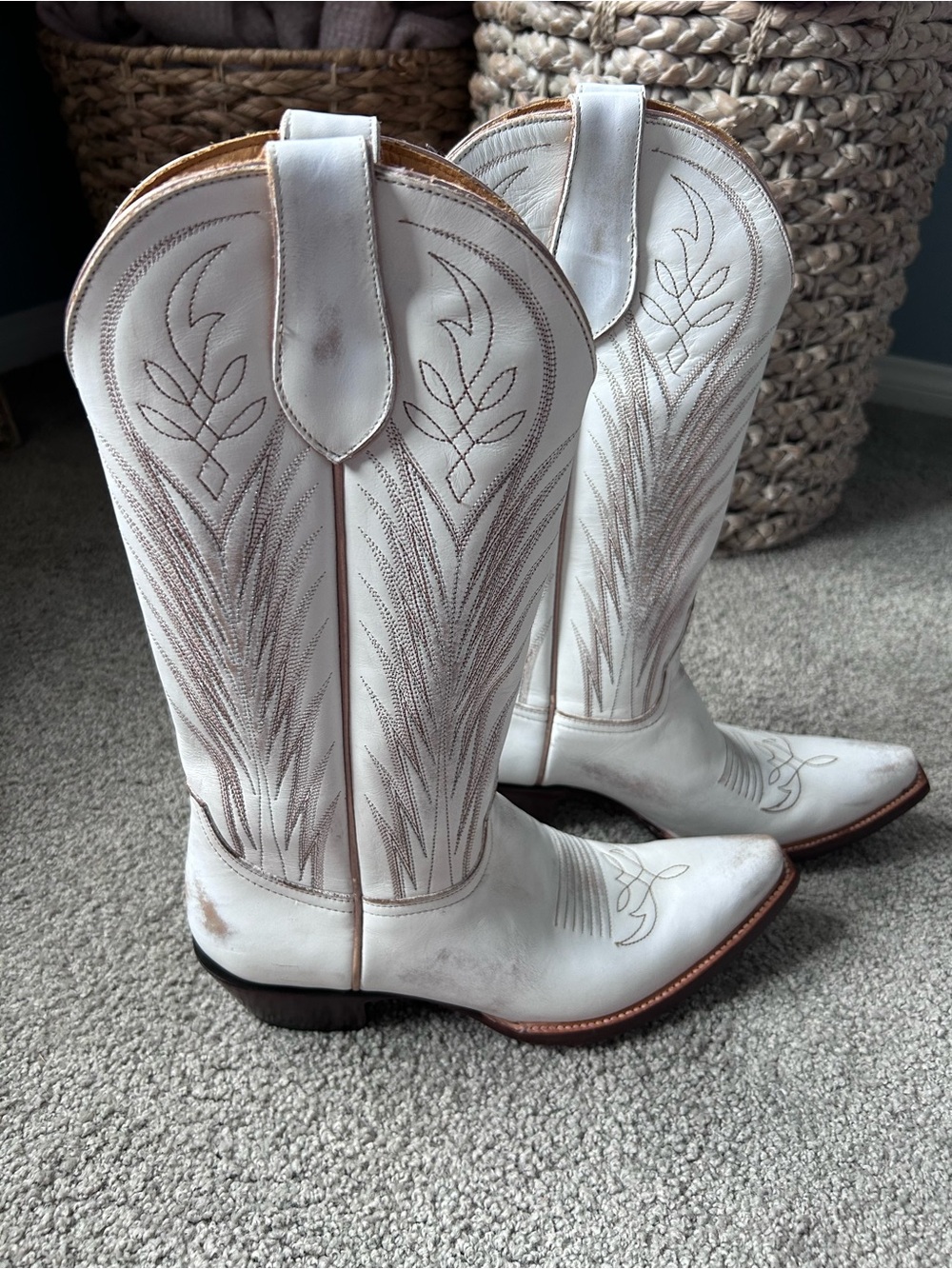 Old Gringo White Western Cowboy Boots